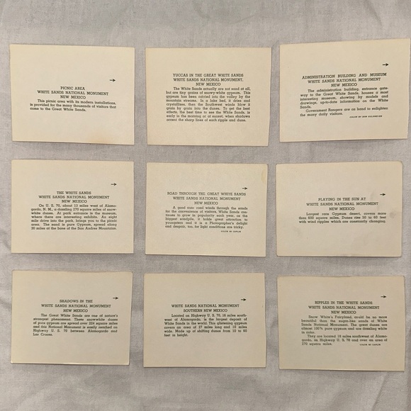 9ct Mini New Mexico Travel Postcards - Picture 7 of 8